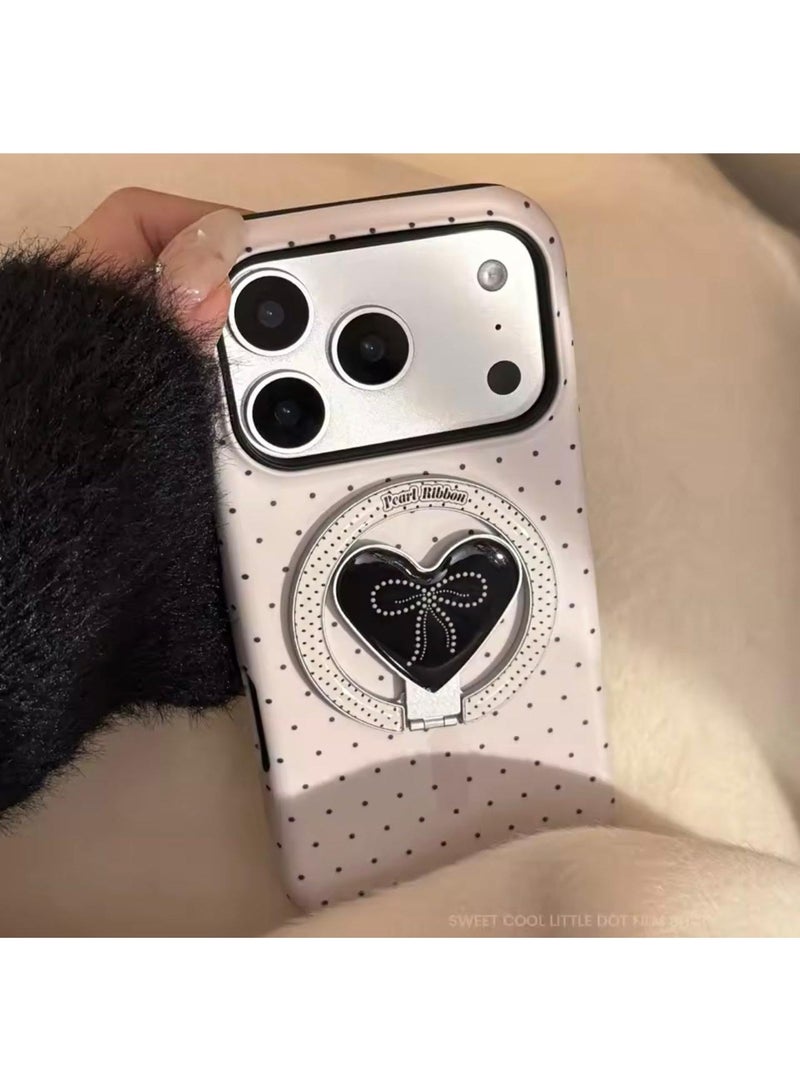Multi Impex iPhone 17 Pro Max Cute Fashion Love Magnetic Stand Holder Case - Image 4